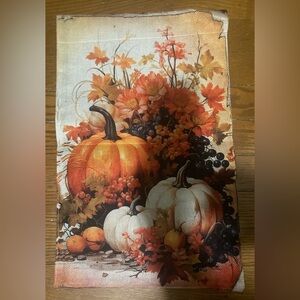 Garden Flag Autumn Fall Pumpkin Welcome 12” x 18” NEW